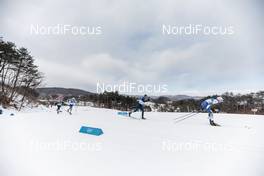 11.02.2018, Pyeongchang, Korea (KOR): Daniel Rickardsson (SWE), Andrew Musgrave (GBR), (l-r)  - XXIII. Olympic Winter Games Pyeongchang 2018, cross-country, skiathlon men, Pyeongchang (KOR). www.nordicfocus.com. © Modica/NordicFocus. Every downloaded picture is fee-liable.