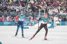 10.02.2018, Pyeongchang, Korea (KOR): Aurore Jean (FRA), Stefanie Boehler (GER), (l-r)  - XXIII. Olympic Winter Games Pyeong Chang 2018, cross-country, skiathlon women, Pyeong Chang (KOR). www.nordicfocus.com. © Modica/NordicFocus. Every downloaded picture is fee-liable.