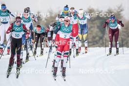 10.02.2018, Pyeongchang, Korea (KOR): Nathalie Von Siebenthal (SUI), Ingvild Flugstad Oestberg (NOR), (l-r)  - XXIII. Olympic Winter Games Pyeong Chang 2018, cross-country, skiathlon women, Pyeong Chang (KOR). www.nordicfocus.com. © Modica/NordicFocus. Every downloaded picture is fee-liable.