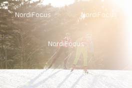21.02.2018, Pyeongchang, Korea (KOR): Nadine Faehndrich (SUI), Alenka Cebasek (SLO), (l-r)  - XXIII. Olympic Winter Games Pyeongchang 2018, cross-country, team sprint,  Pyeongchang (KOR). www.nordicfocus.com. © Modica/NordicFocus. Every downloaded picture is fee-liable.