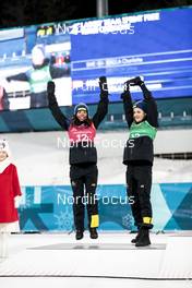 21.02.2018, Pyeongchang, Korea (KOR): Charlotte Kalla (SWE), Stina Nilsson (SWE), (l-r) - XXIII. Olympic Winter Games Pyeongchang 2018, cross-country, team sprint,  Pyeongchang (KOR). www.nordicfocus.com. © Modica/NordicFocus. Every downloaded picture is fee-liable.