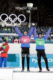 21.02.2018, Pyeongchang, Korea (KOR): Maurice Manificat (FRA), Richard Jouve (FRA), (l-r)  - XXIII. Olympic Winter Games Pyeongchang 2018, cross-country, team sprint,  Pyeongchang (KOR). www.nordicfocus.com. © Modica/NordicFocus. Every downloaded picture is fee-liable.