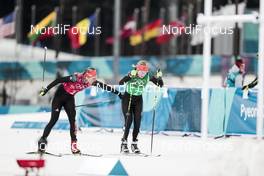 21.02.2018, Pyeongchang, Korea (KOR): Nicole Fessel (GER), Sandra Ringwald (GER), (l-r)  - XXIII. Olympic Winter Games Pyeongchang 2018, cross-country, team sprint,  Pyeongchang (KOR). www.nordicfocus.com. © Modica/NordicFocus. Every downloaded picture is fee-liable.