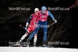 21.02.2018, Pyeongchang, Korea (KOR): Martin Johnsrud Sundby (NOR), Maurice Manificat (FRA), (l-r)  - XXIII. Olympic Winter Games Pyeongchang 2018, cross-country, team sprint,  Pyeongchang (KOR). www.nordicfocus.com. © Modica/NordicFocus. Every downloaded picture is fee-liable.