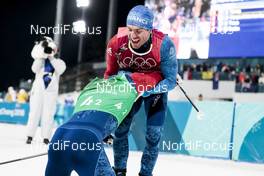 21.02.2018, Pyeongchang, Korea (KOR): Richard Jouve (FRA), Maurice Manificat (FRA), (l-r)  - XXIII. Olympic Winter Games Pyeongchang 2018, cross-country, team sprint,  Pyeongchang (KOR). www.nordicfocus.com. © Modica/NordicFocus. Every downloaded picture is fee-liable.