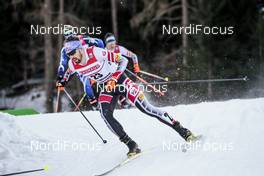 12.01.2018, Val di Fiemme, Italy (ITA): Philipp Orter (AUT) - FIS world cup nordic combined, individual gundersen HS134/10km, Val di Fiemme (ITA). www.nordicfocus.com. © Modica/NordicFocus. Every downloaded picture is fee-liable.