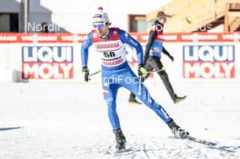 12.01.2018, Val di Fiemme, Italy (ITA): Raffaele Buzzi (ITA) - FIS world cup nordic combined, individual gundersen HS134/10km, Val di Fiemme (ITA). www.nordicfocus.com. © Modica/NordicFocus. Every downloaded picture is fee-liable.