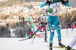 13.01.2018, Val di Fiemme, Italy (ITA): Lukas Klapfer (AUT) - FIS world cup nordic combined, team sprint HS134/2x7.5km, Val di Fiemme (ITA). www.nordicfocus.com. © Modica/NordicFocus. Every downloaded picture is fee-liable.