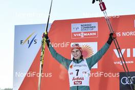 27.01.2018, Seefeld, Austria (AUT): Vinzenz Geiger (GER) - FIS world cup nordic combined, individual gundersen HS109/10km, Seefeld (AUT). www.nordicfocus.com. © Thibaut/NordicFocus. Every downloaded picture is fee-liable.