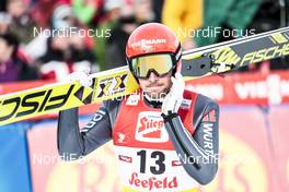 28.01.2018, Seefeld, Austria (AUT): Johannes Rydzek (GER) - FIS world cup nordic combined, individual gundersen HS109/15km, Seefeld (AUT). www.nordicfocus.com. © Modica/NordicFocus. Every downloaded picture is fee-liable.