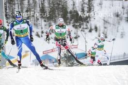 04.03.2018, Lahti, Finland (FIN): Eero Hirvonen (FIN), Lukas Greiderer (AUT), (l-r)  - FIS world cup nordic combined, individual gundersen HS130/10km, Lahti (FIN). www.nordicfocus.com. © Modica/NordicFocus. Every downloaded picture is fee-liable.