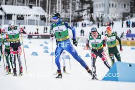 04.03.2018, Lahti, Finland (FIN): Lukas Greiderer (AUT), Eero Hirvonen (FIN), Wilhelm Denifl (AUT), (l-r)  - FIS world cup nordic combined, individual gundersen HS130/10km, Lahti (FIN). www.nordicfocus.com. © Modica/NordicFocus. Every downloaded picture is fee-liable.