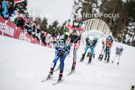 04.03.2018, Lahti, Finland (FIN): Eero Hirvonen (FIN), Lukas Greiderer (AUT), (l-r)  - FIS world cup nordic combined, individual gundersen HS130/10km, Lahti (FIN). www.nordicfocus.com. © Modica/NordicFocus. Every downloaded picture is fee-liable.