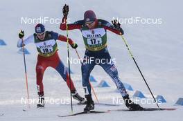 03.03.2018, Lahti, Finland (FIN): Taylor Fletcher (USA) - FIS world cup nordic combined, team sprint HS130/2x7.5km, Lahti (FIN). www.nordicfocus.com. © Thibaut/NordicFocus. Every downloaded picture is fee-liable.