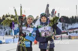 03.03.2018, Lahti, Finland (FIN): Ilkka Herola (FIN), Eero Hirvonen (FIN) - FIS world cup nordic combined, team sprint HS130/2x7.5km, Lahti (FIN). www.nordicfocus.com. © Thibaut/NordicFocus. Every downloaded picture is fee-liable.