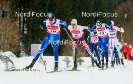 18.03.2018, Klingenthal, Germany (GER): Ikka Herola (FIN), Mario Seidl (AUT) (l-r)  - FIS world cup nordic combined, individual gundersen HS140/10km, Klingenthal (GER). www.nordicfocus.com. © Volk/NordicFocus. Every downloaded picture is fee-liable.
