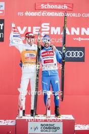 25.03.2018, Schonach, Germany (GER): Akito Watabe (JPN), Alessandro Pittin (ITA), (l-r)  - FIS world cup nordic combined, individual gundersen HS106/15km, Schonach (GER). www.nordicfocus.com. © Modica/NordicFocus. Every downloaded picture is fee-liable.