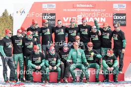 25.03.2018, Schonach, Germany (GER): German's team   - FIS world cup nordic combined, individual gundersen HS106/15km, Schonach (GER). www.nordicfocus.com. © Modica/NordicFocus. Every downloaded picture is fee-liable.