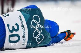 14.02.2018, Pyeongchang, Korea (KOR): Aaron Kostner (ITA) - XXIII. Olympic Winter Games Pyeongchang 2018, nordic combined, individual gundersen HS109/10km, Pyeongchang (KOR). www.nordicfocus.com. © Thibaut/NordicFocus. Every downloaded picture is fee-liable.