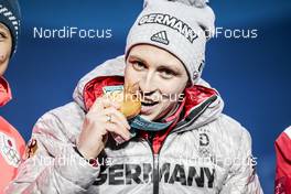 15.02.2018, Pyeongchang, Korea (KOR): Eric Frenzel (GER) - XXIII. Olympic Winter Games Pyeongchang 2018, nordic combined, medals, Modica/NordicFocus. Every downloaded picture is fee-liable.