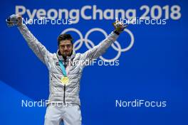 21.02.2018, Pyeongchang, Korea (KOR): Johannes Rydzek (GER) - XXIII. Olympic Winter Games Pyeongchang 2018, nordic combined, medals, Pyeongchang (KOR). www.nordicfocus.com. © Thibaut/NordicFocus. Every downloaded picture is fee-liable.