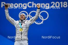 21.02.2018, Pyeongchang, Korea (KOR): Johannes Rydzek (GER) - XXIII. Olympic Winter Games Pyeongchang 2018, nordic combined, medals, Pyeongchang (KOR). www.nordicfocus.com. © Thibaut/NordicFocus. Every downloaded picture is fee-liable.