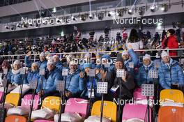 09.02.2018, Pyeongchang, Korea (KOR): Event Feature: The IBU Family at the opening ceremony - XXIII. Olympic Winter Games Pyeongchang 2018, opening ceremony, Pyeongchang (KOR). www.nordicfocus.com. © Manzoni/NordicFocus. Every downloaded picture is fee-liable.