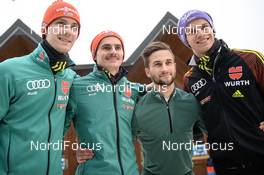 27.01.2018, Zakopane, Poland (POL): Markus Eisenbichler (GER), Stephan Leyhe (GER), Andreas Wellinger (GER), Richard Freitag (GER) - FIS world cup ski jumping, team HS140, Zakopane (POL). www.nordicfocus.com. © Tumashov/NordicFocus. Every downloaded picture is fee-liable.