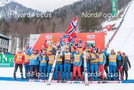 25.03.2018, Planica, Slovenia (SLO): Team Norway, winner Nationscup  - FIS world cup ski flying, cups, Planica (SLO). www.nordicfocus.com. © Nordicfocus/EXPA/JFK. Every downloaded picture is fee-liable.