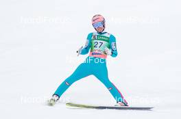 25.03.2018, Planica, Slovenia (SLO): Stefan Kraft (AUT)  - FIS world cup ski flying, individual HS225, Planica (SLO). www.nordicfocus.com. © Nordicfocus/EXPA/JFK. Every downloaded picture is fee-liable.