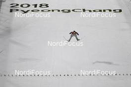 10.02.2018, Pyeongchang, Korea (KOR): Karl Geiger (GER) - XXIII. Olympic Winter Games Pyeongchang 2018, ski jumping, individual HS109, Pyeongchang (KOR). www.nordicfocus.com. © Thibaut/NordicFocus. Every downloaded picture is fee-liable.