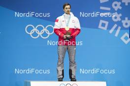 18.02.2018, Pyeongchang, Korea (KOR): Kamil Stoch (POL) - XXIII. Olympic Winter Games Pyeongchang 2018, ski jumping, medals, Pyeongchang (KOR). www.nordicfocus.com. © Manzoni/NordicFocus. Every downloaded picture is fee-liable.