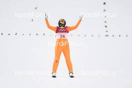 12.02.2018, Pyeongchang, Korea (KOR): Nika Kriznar (SLO), Nika Kriznar (SLO) - XXIII. Olympic Winter Games Pyeongchang 2018, ski jumping ladies, individual HS109, Pyeongchang (KOR). www.nordicfocus.com. © Thibaut/NordicFocus. Every downloaded picture is fee-liable.