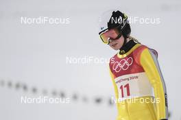12.02.2018, Pyeongchang, Korea (KOR): Julia Kykkaenen (FIN) - XXIII. Olympic Winter Games Pyeongchang 2018, ski jumping ladies, individual HS109, Pyeongchang (KOR). www.nordicfocus.com. © Thibaut/NordicFocus. Every downloaded picture is fee-liable.