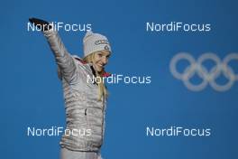 13.02.2018, Pyeongchang, Korea (KOR): Katharina Althaus (GER) - XXIII. Olympic Winter Games Pyeongchang 2018, ski jumping ladies, medals,  Pyeongchang (KOR). www.nordicfocus.com. © Manzoni/NordicFocus. Every downloaded picture is fee-liable.