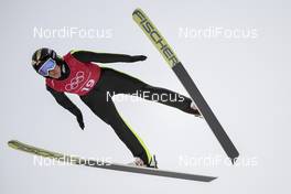 11.02.2018, Pyeongchang, Korea (KOR): Daniela Iraschko-Stolz (AUT) - XXIII. Olympic Winter Games Pyeongchang 2018, ski jumping ladies, training, Pyeongchang (KOR). www.nordicfocus.com. © Thibaut/NordicFocus. Every downloaded picture is fee-liable.