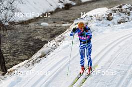 28.01.2018, Molina di Fiemme, Italy (ITA): Niina Virtanen (FIN) - Visma Ski Classics Marcialonga, Molina di Fiemme (ITA). www.nordicfocus.com. © Rauschendorfer/NordicFocus. Every downloaded picture is fee-liable.