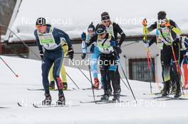 04.02.2018, Oberammergau, Germany (GER): Christian Voelz (GER), Ivan Perrillat Boiteux (FRA), (l-r)  - FIS World Loppet Cup Koenig Ludwig Lauf, Oberammergau (GER). www.nordicfocus.com. © Rauschendorfer/NordicFocus. Every downloaded picture is fee-liable.
