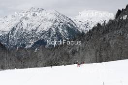 03.02.2018, Oberammergau, Germany (GER): group of athletes of the 21 km race - FIS World Loppet Cup Koenig Ludwig Lauf, Oberammergau (GER). www.nordicfocus.com. © Rauschendorfer/NordicFocus. Every downloaded picture is fee-liable.