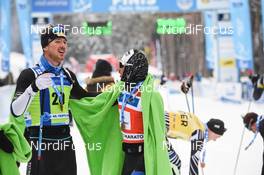 18.02.2018, Tartu, Estonia (EST): ANTOINE Auger (FRA), GERARD Angellet (FRA) - FIS World Loppet Tartu Marathon, Tartu (EST). www.nordicfocus.com. © Tumashov/NordicFocus. Every downloaded picture is fee-liable.