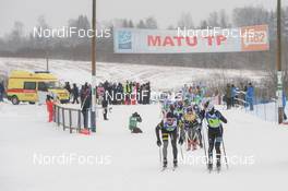 18.02.2018, Tartu, Estonia (EST): LOIC Guigonnet (FRA), BASTIEN Poirrier (FRA) - FIS World Loppet Tartu Marathon, Tartu (EST). www.nordicfocus.com. © Tumashov/NordicFocus. Every downloaded picture is fee-liable.