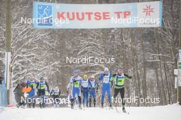 18.02.2018, Tartu, Estonia (EST): ARVI Anton (EST), RAUNO Tiimann (EST), BERT Tippi (EST), JANIS Melbardis (LAT) - FIS World Loppet Tartu Marathon, Tartu (EST). www.nordicfocus.com. © Tumashov/NordicFocus. Every downloaded picture is fee-liable.