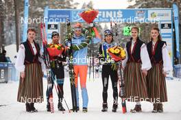 18.02.2018, Tartu, Estonia (EST): AURELIE Dabudyk (FRA), SERAINA Boner (SUI), MARIA Graefnings (SWE) - FIS World Loppet Tartu Marathon, Tartu (EST). www.nordicfocus.com. © Tumashov/NordicFocus. Every downloaded picture is fee-liable.