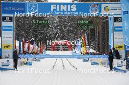 18.02.2018, Tartu, Estonia (EST): Finish area - FIS World Loppet Tartu Marathon, Tartu (EST). www.nordicfocus.com. © Tumashov/NordicFocus. Every downloaded picture is fee-liable.