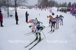 04.03.2018, Mora, Sweden (SWE): Mauro Brigadoi (ITA), Thomas Gjestrumbakken (NOR), Christoffer Lindvall (FIN), Anders H¿st (NOR), (l-r) - Visma Ski Classics, 94th Vasaloppet, Mora (SWE). www.nordicfocus.com. © Manzoni/NordicFocus. Every downloaded picture is fee-liable.