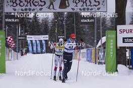 04.03.2018, Mora, Sweden (SWE): Joar Thele (NOR), Jan Srail (CZE), (l-r) - Visma Ski Classics, 94th Vasaloppet, Mora (SWE). www.nordicfocus.com. © Manzoni/NordicFocus. Every downloaded picture is fee-liable.