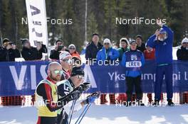 14.04.2018, Levi, Finland (FIN): Tord Asle Gjerdalen (NOR), Anton Karlsson (SWE), Juha Mieto (FIN) (l-r) - Visma Ski Classics Yllaes-Levi, Levi (FIN). www.nordicfocus.com. © Magnus Oesth/NordicFocus. Every downloaded picture is fee-liable.