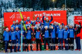 16.12.2023, Ramsau, Austria (AUT): Johannes Lamparter (AUT),  Stefan Rettenegger (AUT), (l-r)  - FIS world cup nordic combined men, compact HS98/7.5km, Ramsau (AUT). www.nordicfocus.com. © Volk/NordicFocus. Every downloaded picture is fee-liable.