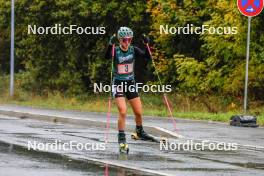 15.10.2023, Klingenthal, Germany (GER): Fabienne Klumpp (GER) - German Championships Nordic Combined men and women, team sprint HS85/7.5km women, Klingenthal (GER). www.nordicfocus.com. © Volk/NordicFocus. Every downloaded picture is fee-liable.