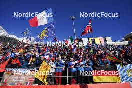 19.01.2024, Antholz, Italy (ITA): Event Feature: fans - IBU World Cup Biathlon, short individual women, Antholz (ITA). www.nordicfocus.com. © Thibaut/NordicFocus. Every downloaded picture is fee-liable.